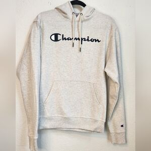 Champion Light Gray Unisex Classic Hoodie, Size Men's Small‎